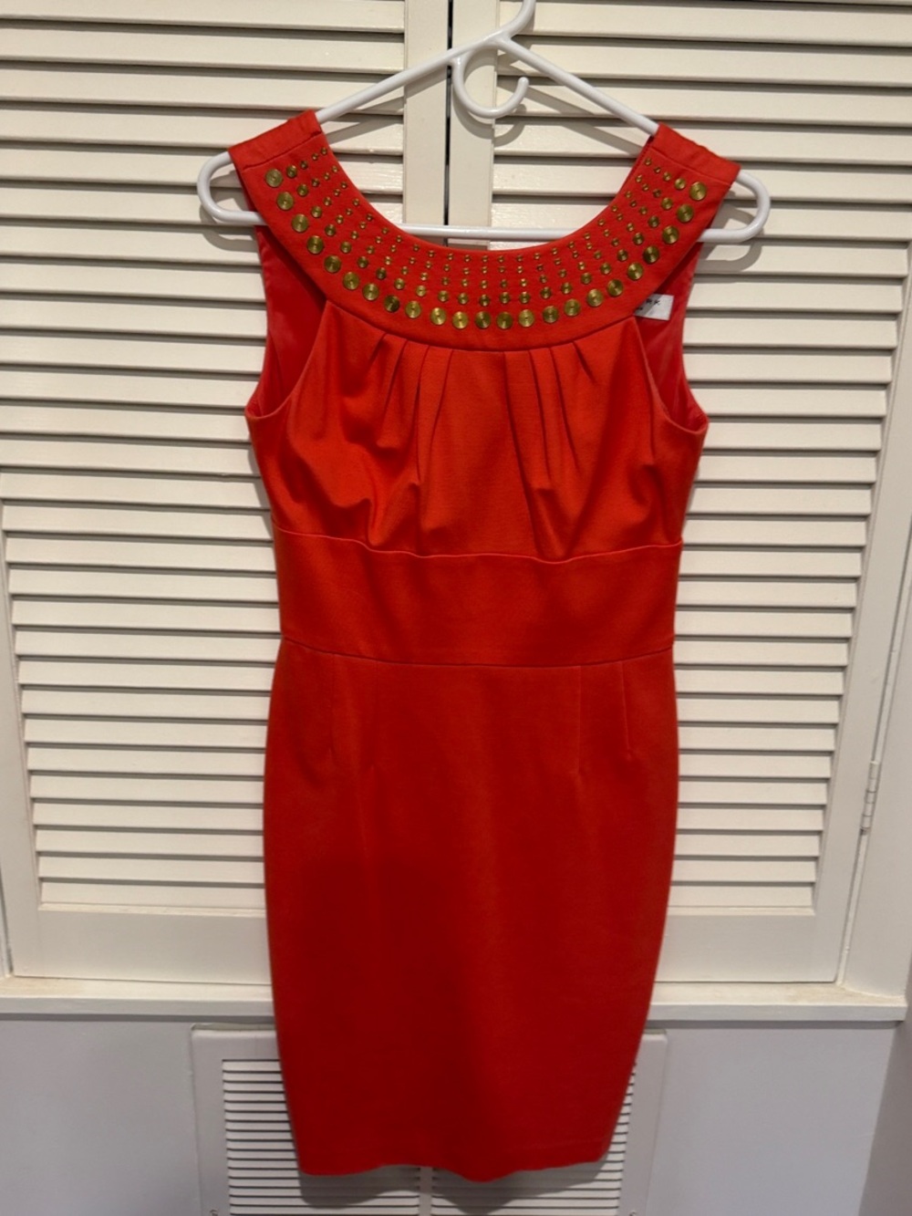 Trina Turk Coral Orange Sleeveless